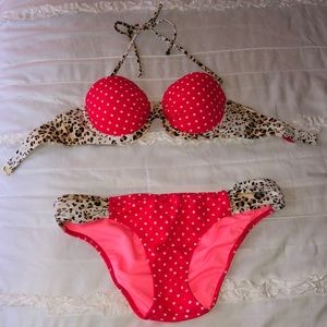 VS Polka dot animal print bikini